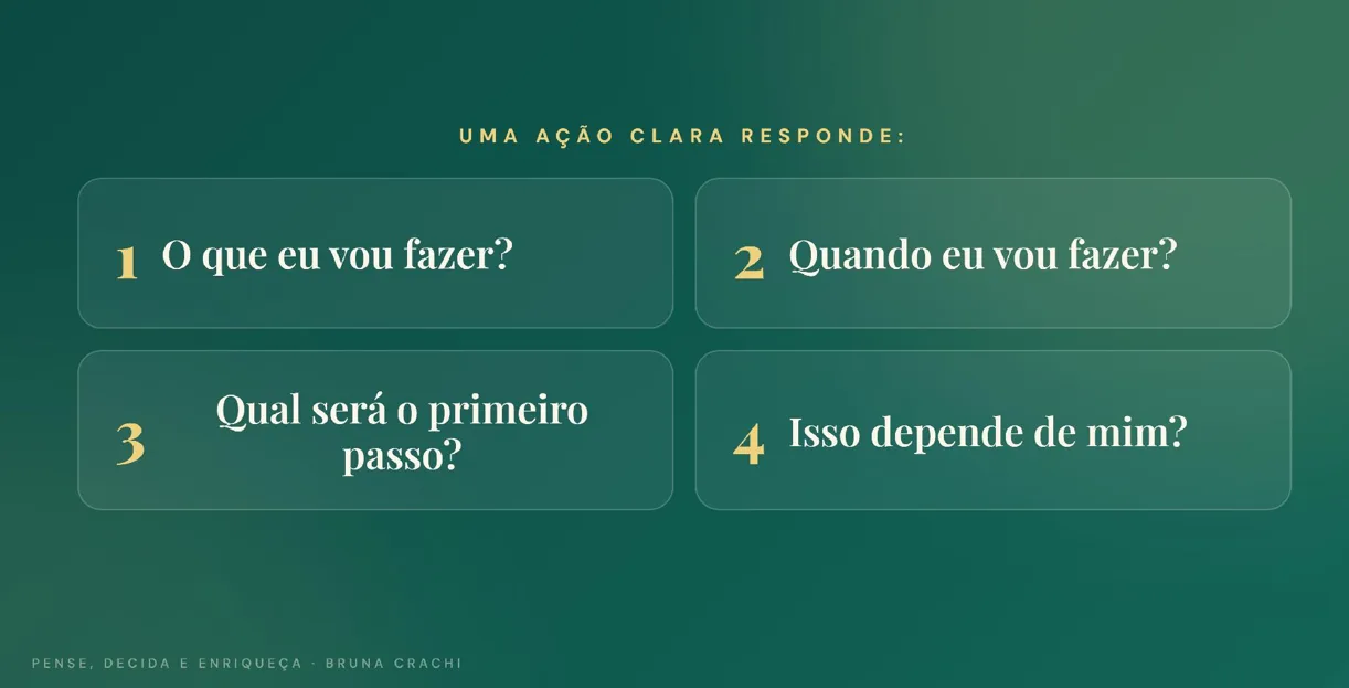 Slide do workshop anterior: A, Agir